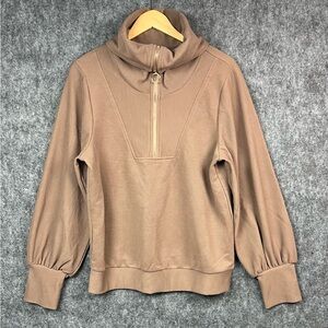 EF Women’s Cotton Rich Half Zip Sweatshirt Size Small